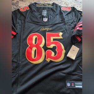 Nike Black George Kittle 49ers jersey